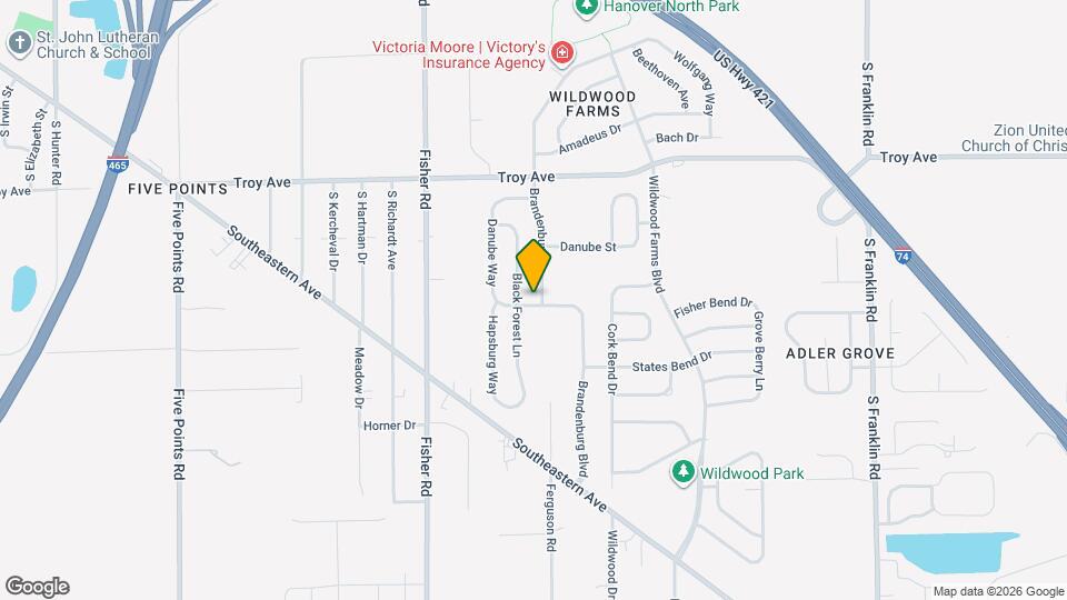 3230 Brandenburg Dr Mapa y Detalles de la Ubicación