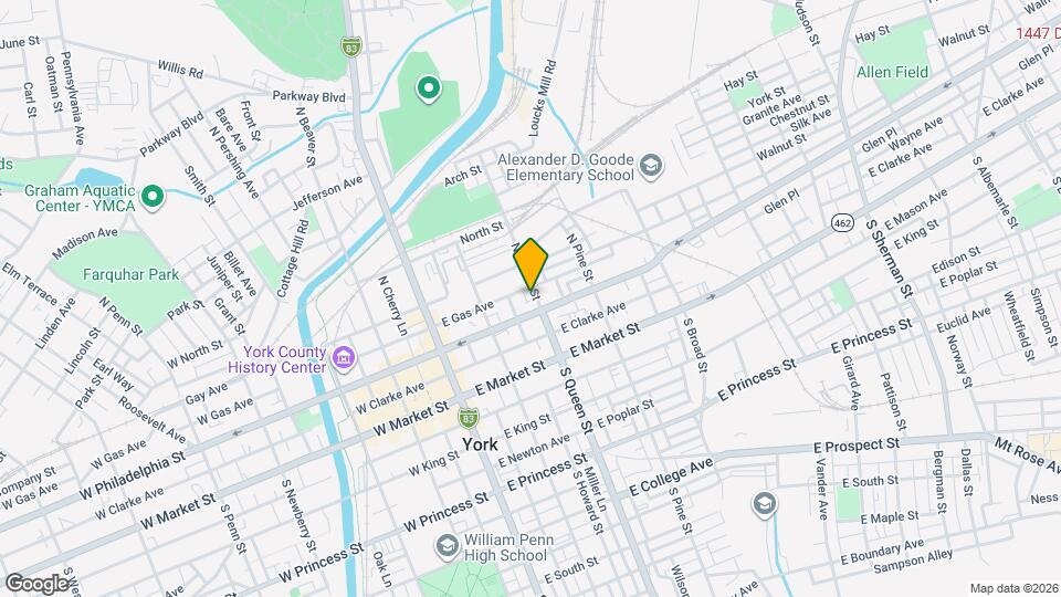 116 N Queen St Map and Location Details