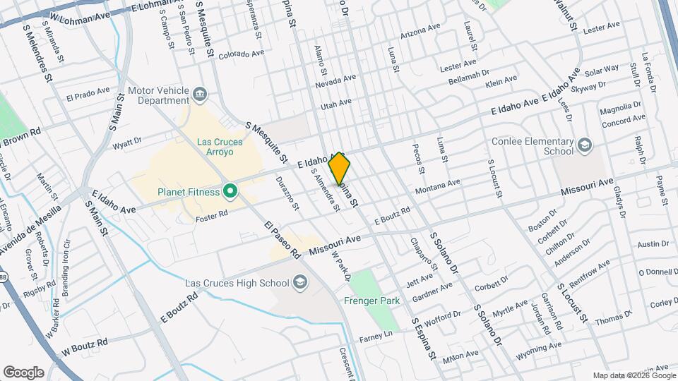 1402 S Espina St Map and Location Details