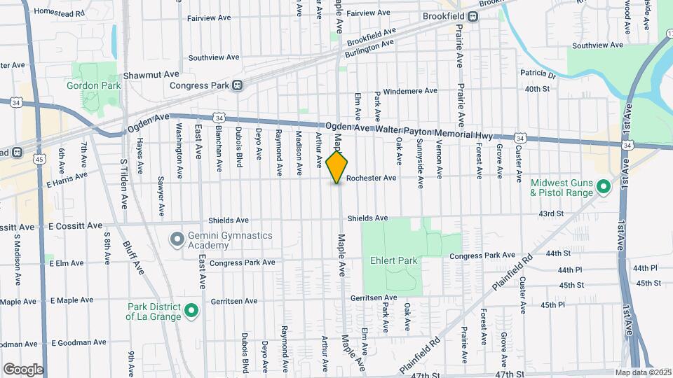 4210 Maple Ave Map and Location Details