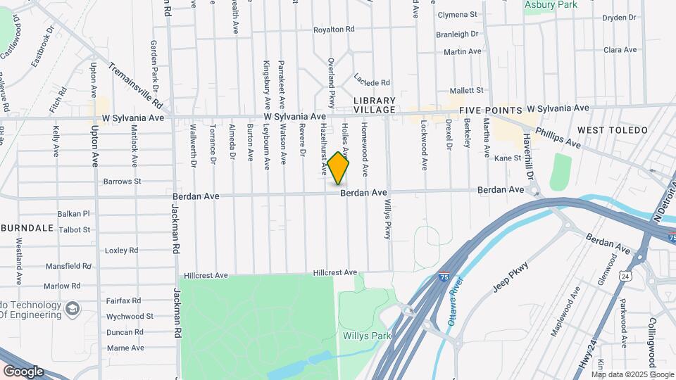 1380 Berdan Ave Map and Location Details