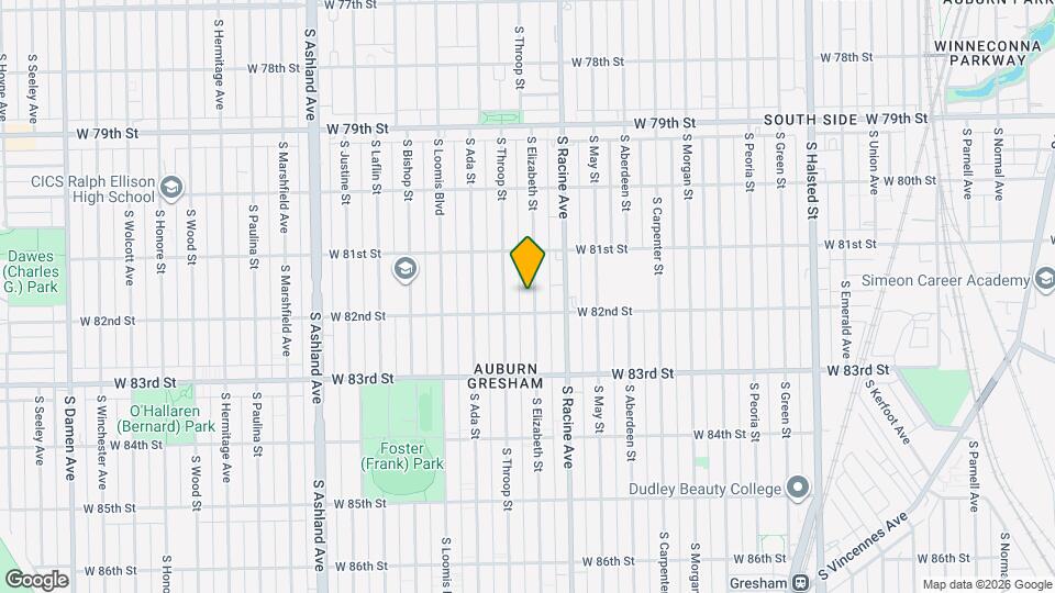 8144 S Elizabeth St Map and Location Details