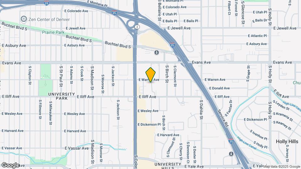 4160 E Warren Ave Map and Location Details