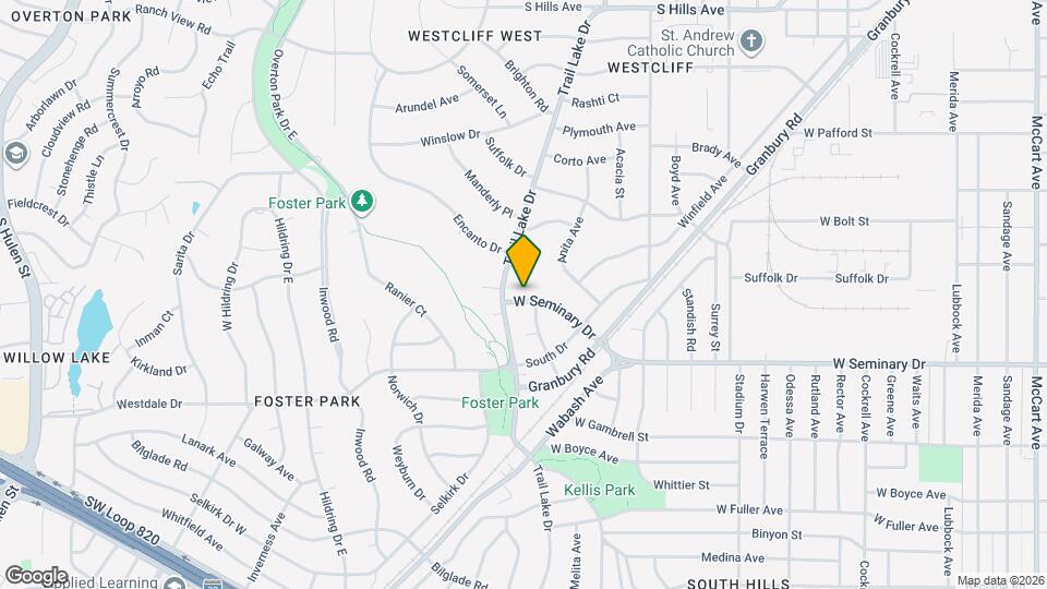 3644 W Seminary Dr Map and Location Details