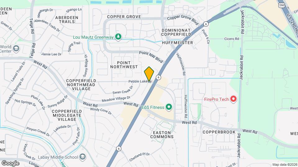 15207 Pebble Lake Dr Map and Location Details