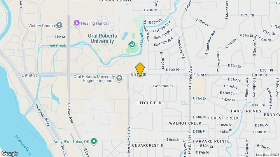 2831 E 81st Pl Map and Location Details