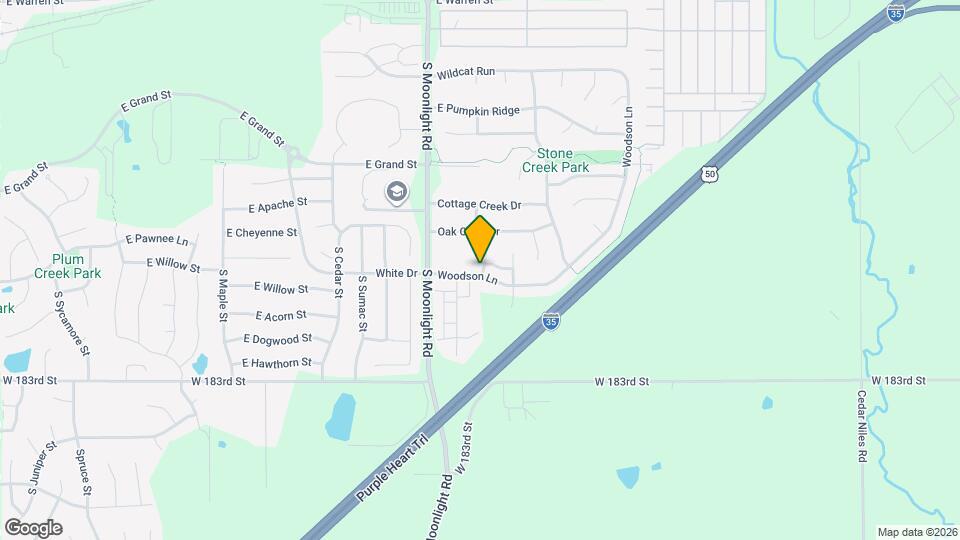 900 S Woodson Ct Map and Location Details