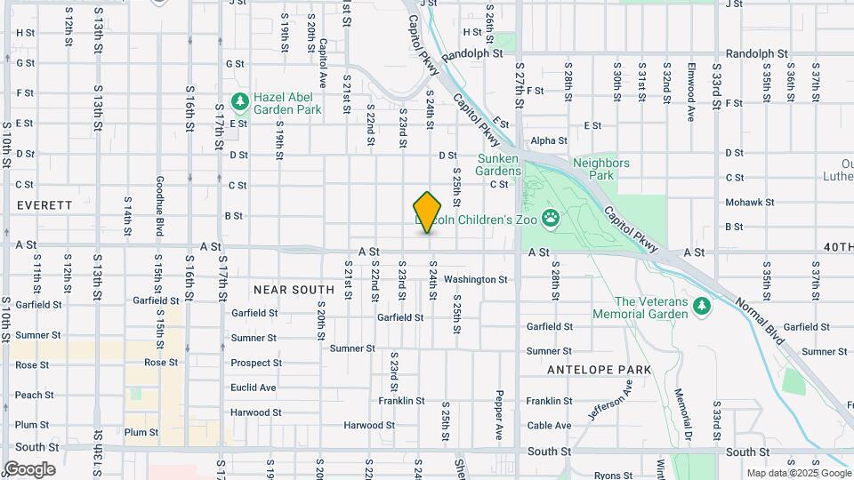 1329 S 24th St Map and Location Details
