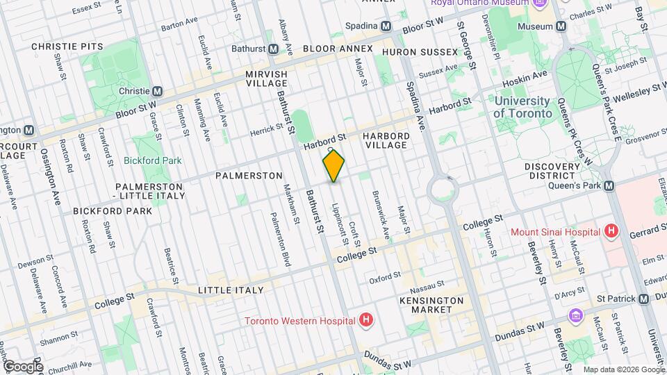 185 Lippincott St Map and Location Details