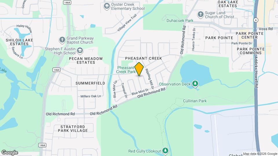 16907 Dusty Mill Dr W Map and Location Details