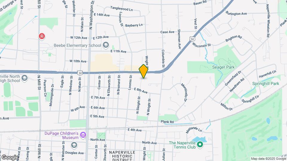 828 N Sleight St Map and Location Details