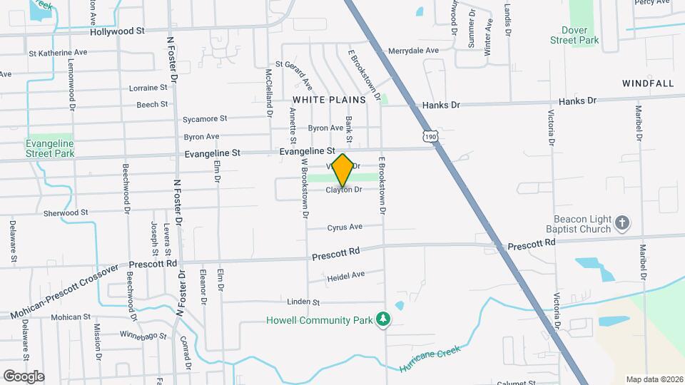 5966 Clayton Dr Mapa y Detalles de la Ubicación