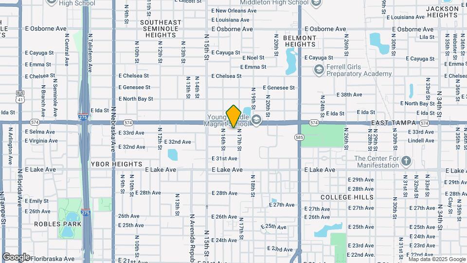 1612 E 33rd Ave Mapa y Detalles de la Ubicación