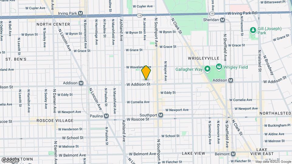 1436-1438 W Addison St Map and Location Details