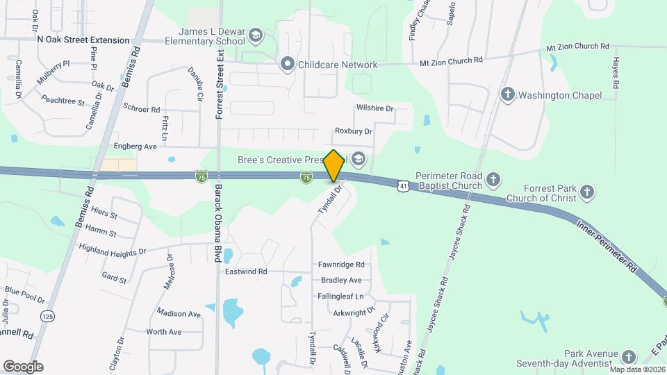 3212 Tyndall Dr Map and Location Details