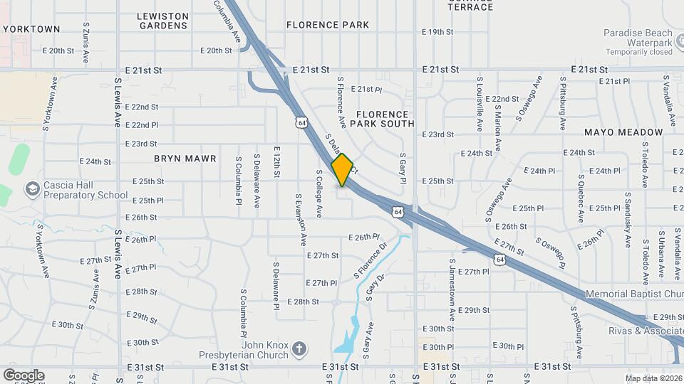 3114 E 25th Pl Map and Location Details