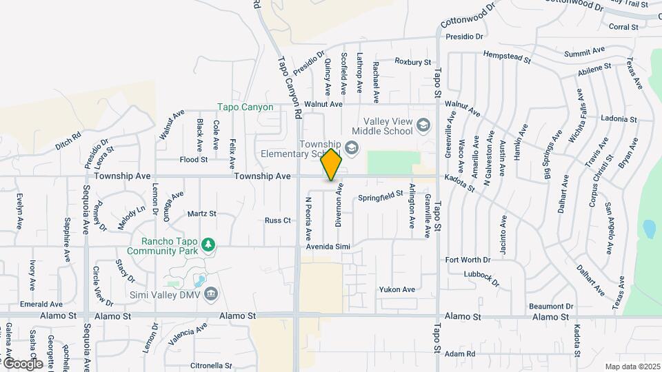 4071 Peoria Ave Map and Location Details
