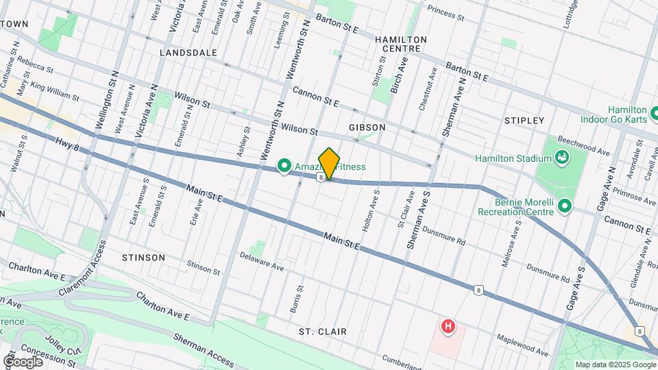 760 King St E Map and Location Details