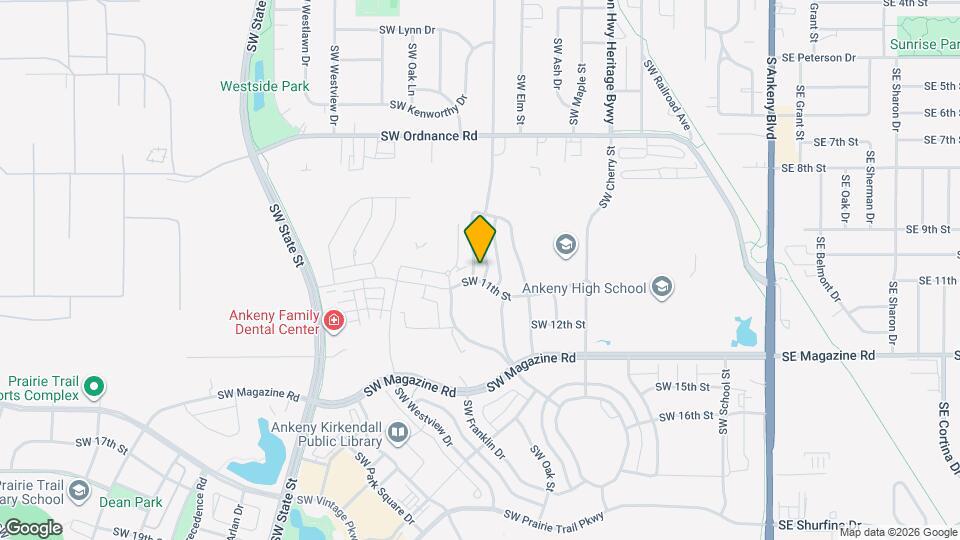 1036 SW Des Moines St Map and Location Details