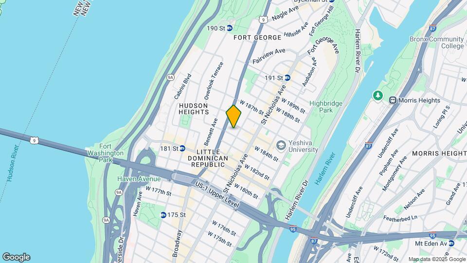 647 W 184th St Map and Location Details