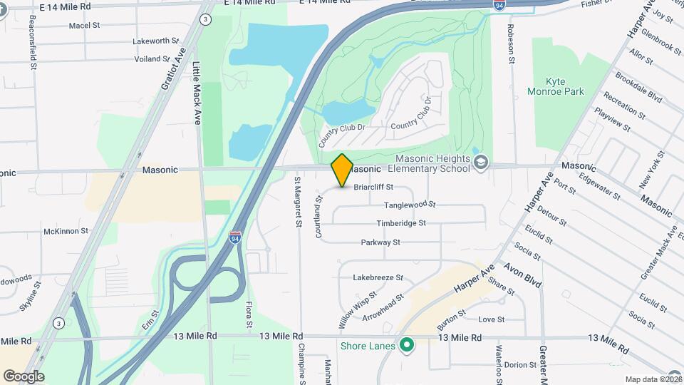 21300 Briarcliff St Map and Location Details