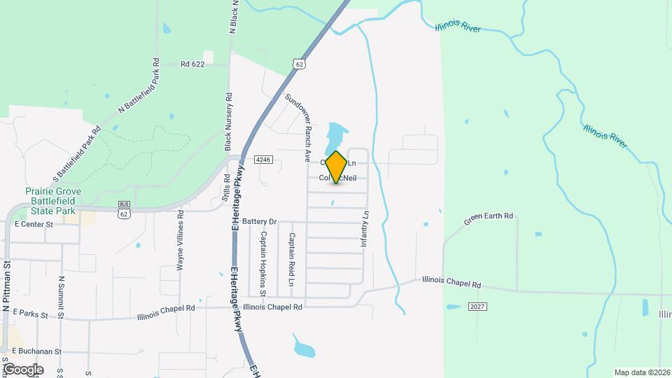 1340 Colonel Hawthorne Dr Map and Location Details