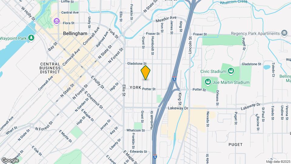 1416 Grant St Map and Location Details