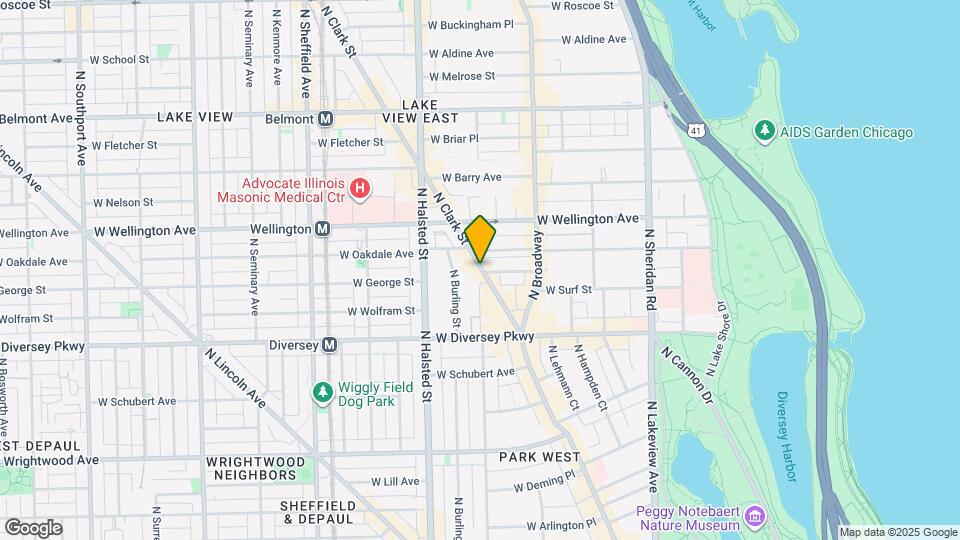 2890 N Clark St Map and Location Details