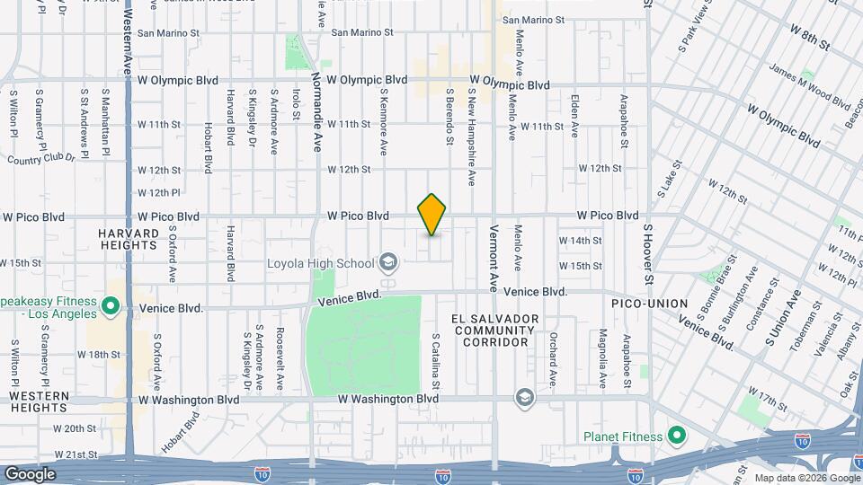 1336 S Catalina St Map and Location Details