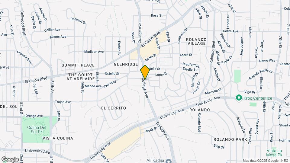 4423 College Ave Mapa y Detalles de la Ubicación