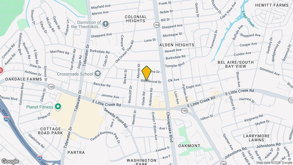 8028 Glade Rd Map and Location Details