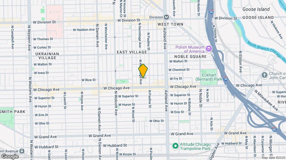 825 N Hermitage Ave Mapa y Detalles de la Ubicación