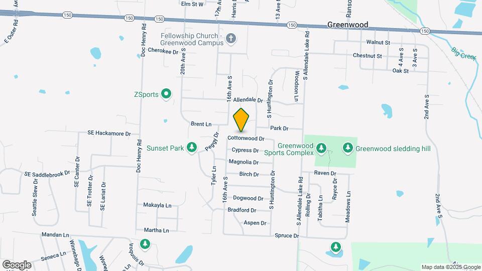 1404 Cottonwood Dr Mapa y Detalles de la Ubicación