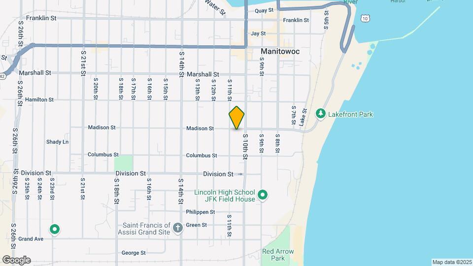 1015 Madison St Map and Location Details