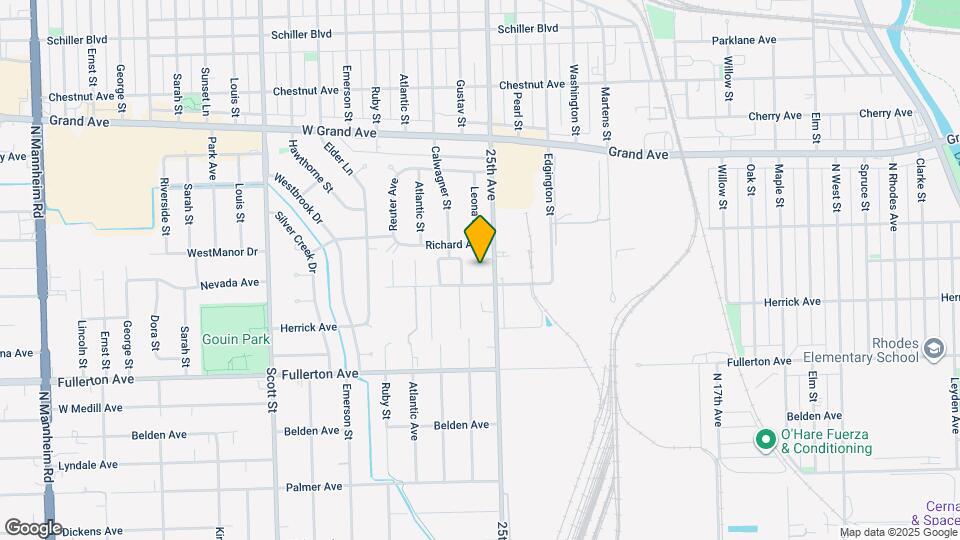 2526 Rose St Map and Location Details