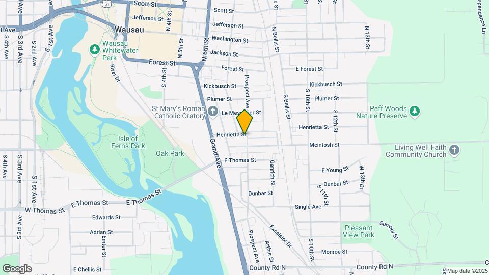 709 Henrietta St Map and Location Details