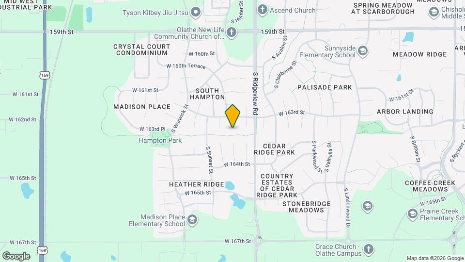 16353 S Brentwood St Map and Location Details