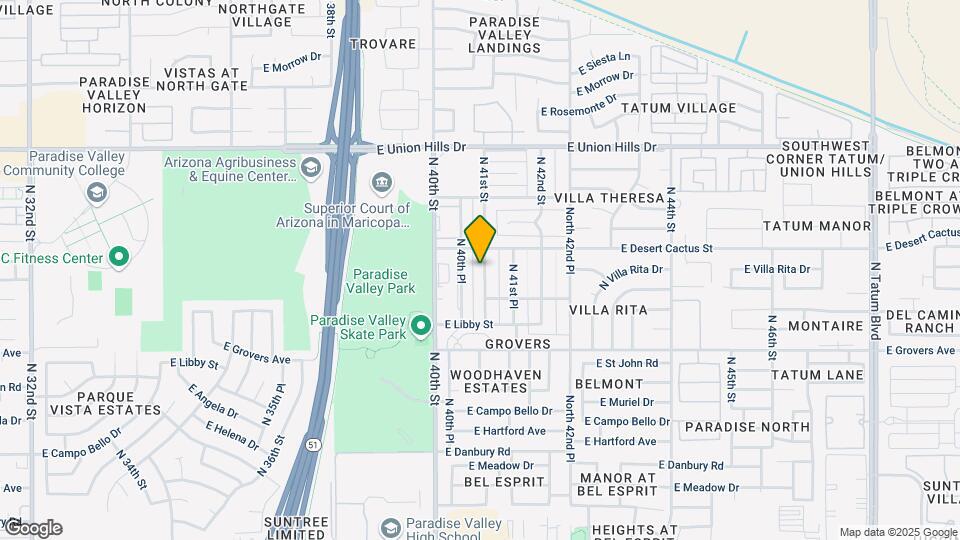 18026 N 41st St Map and Location Details