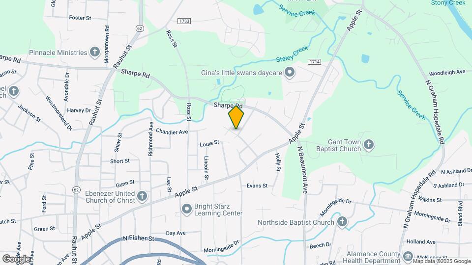 1202 Melrose Dr Map and Location Details