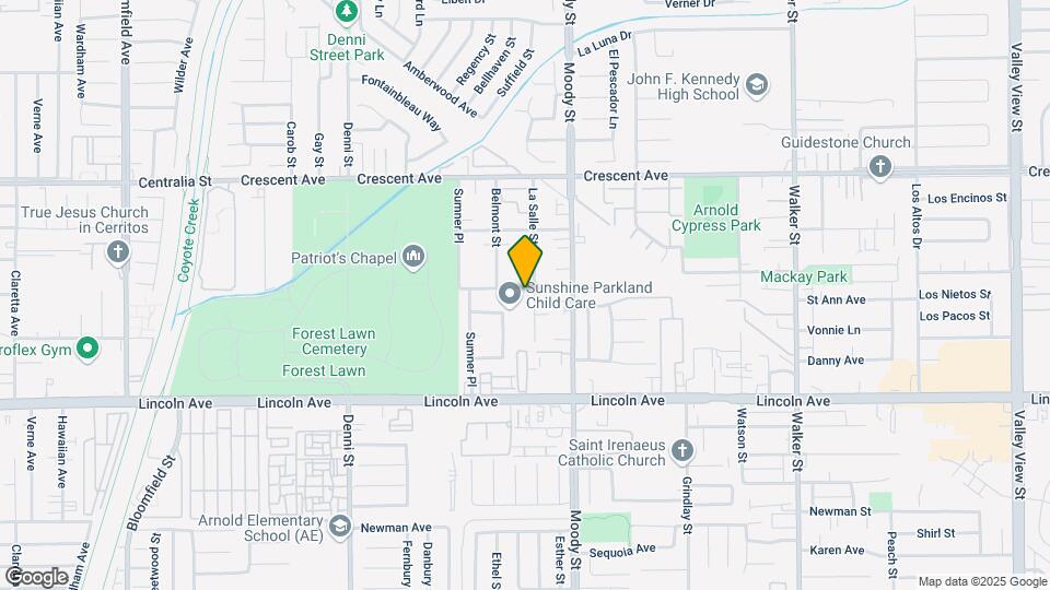 8751 La Salle St Map and Location Details