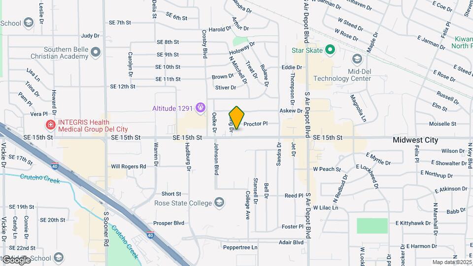 6505 SE 15th St Map and Location Details