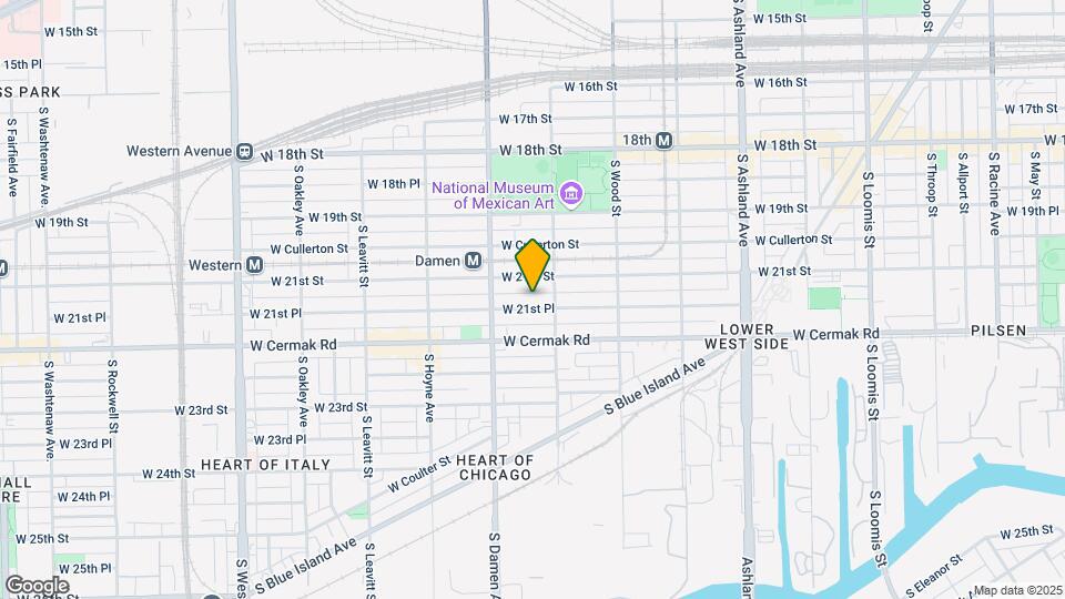 1920 W 21st Pl Map and Location Details