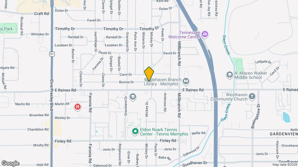 1565 Bonnie Dr Map and Location Details