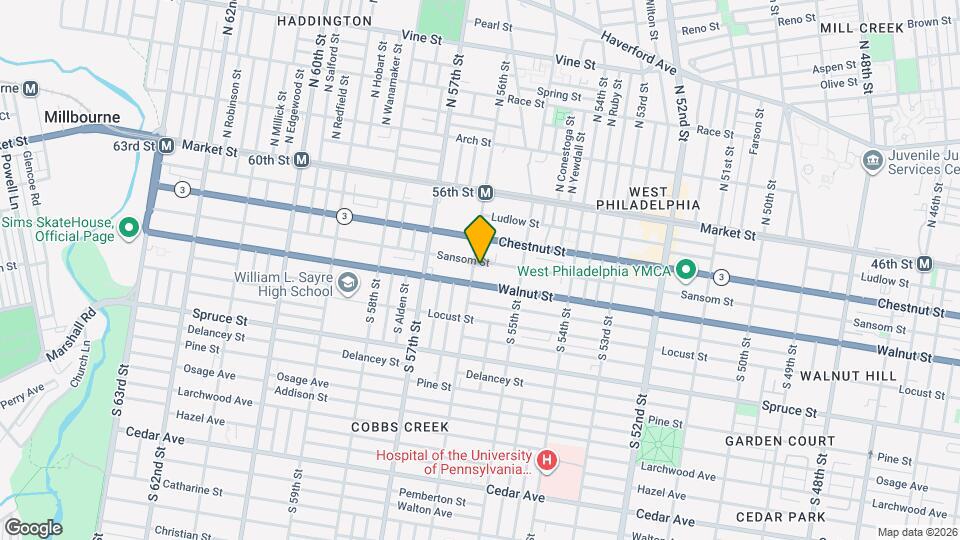 139 S 56th St Map and Location Details