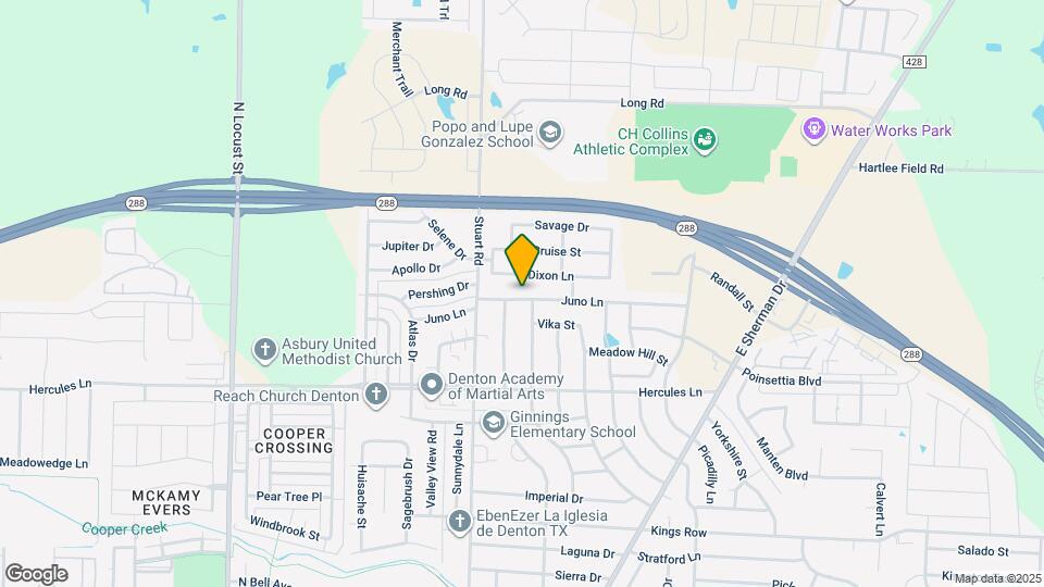 825 Juno Ln Map and Location Details