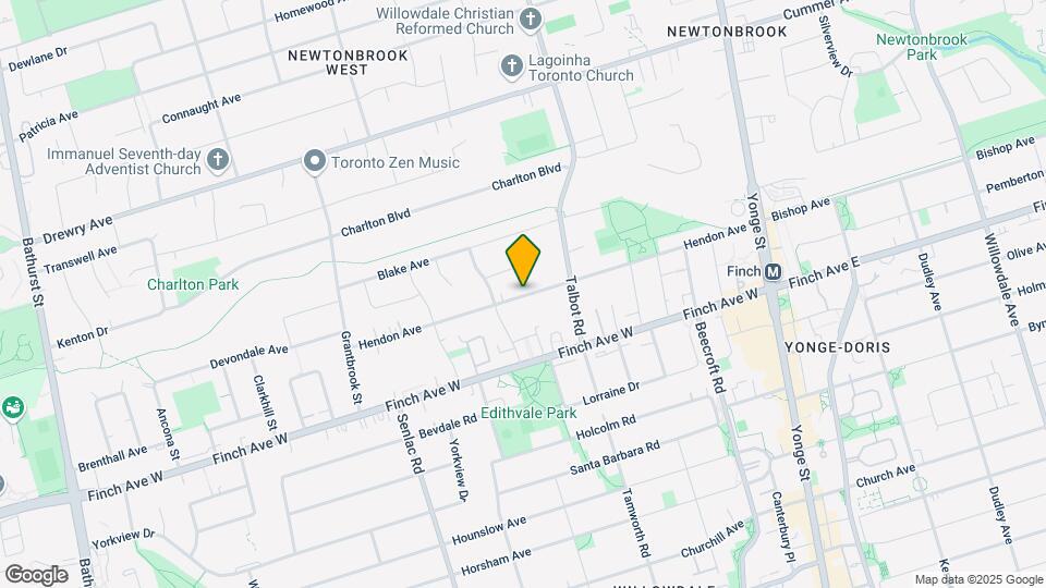 176 Hendon Ave Map and Location Details