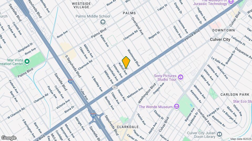 3750 Kelton Ave Mapa y Detalles de la Ubicación
