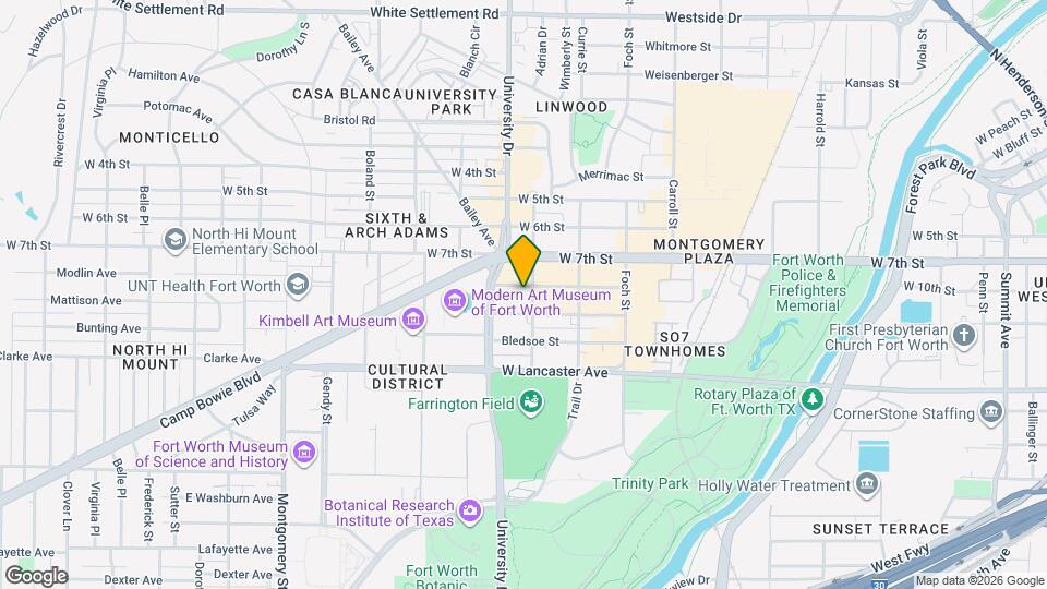 3001 Crockett St Map and Location Details