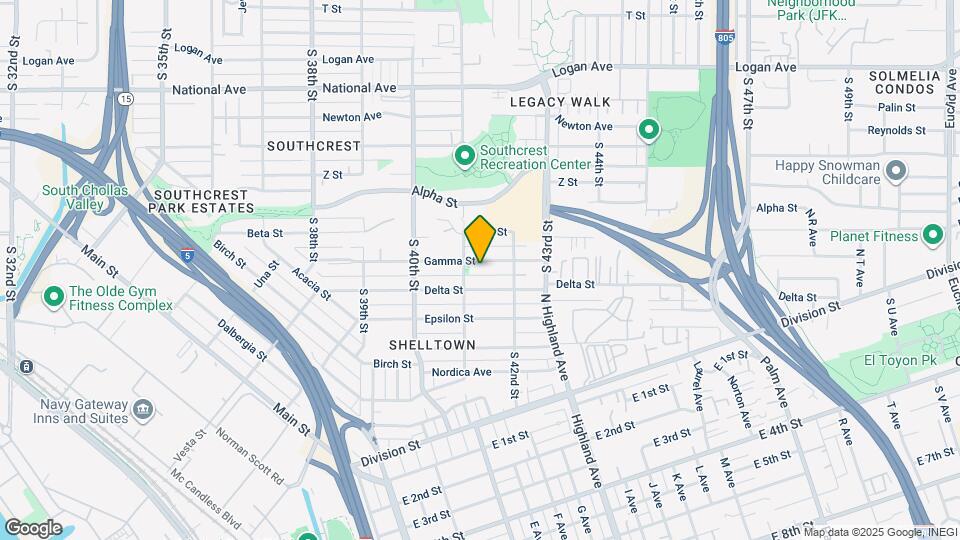 4125 Gamma St Map and Location Details