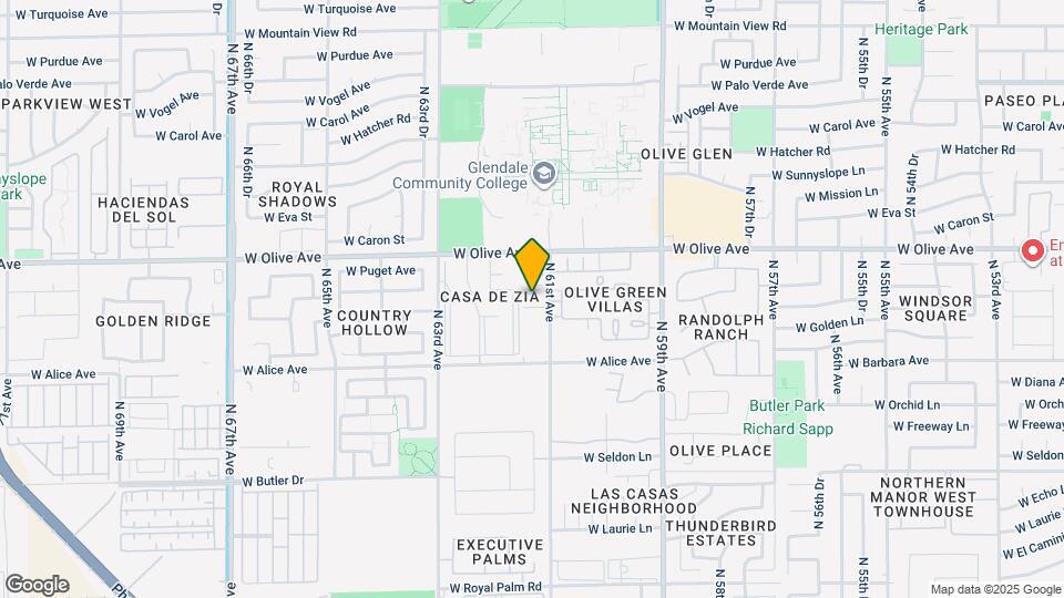 6140 W Townley Ave Map and Location Details